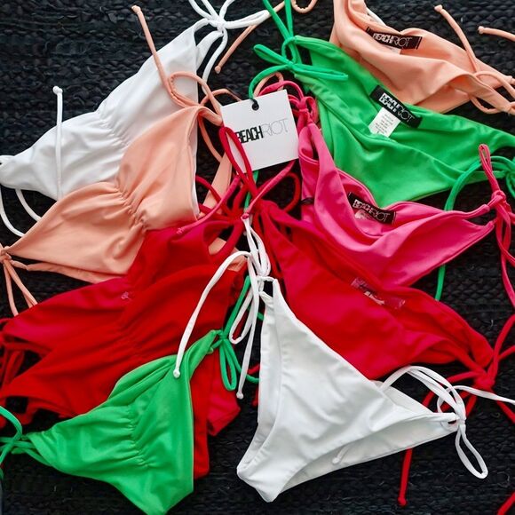 Free People x Beach Riot Solid Tie Side Bottoms - Picture 7 of 7